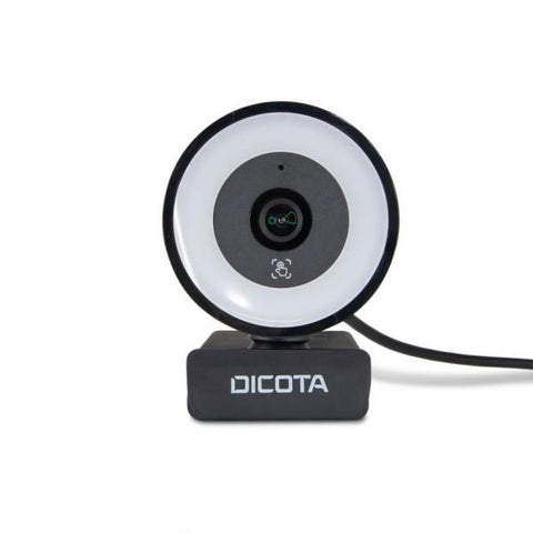 DICOTA D32066 webcam 5 MP 2592 x 1944 Pixel USB 2.0 Nero (DICOTA Ringlight - Webcam - colour - 5 MP - 2592 x 1944 - audio - USB 2.0)