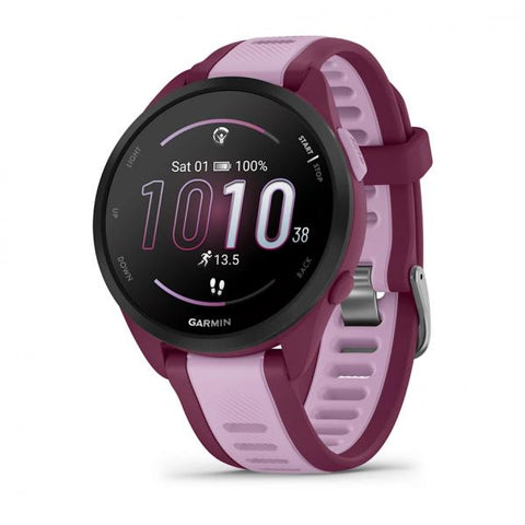 Garmin Forerunner 165 Music 3,05 cm (1.2") AMOLED Digitale 390 x 390 Pixel Touch screen Viola GPS (satellitare)