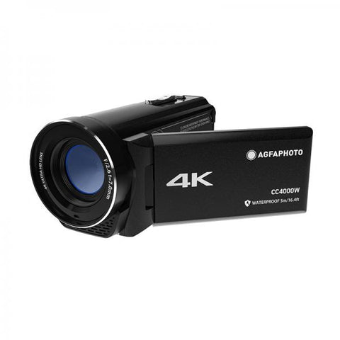 AgfaPhoto CC4000W videocamera Videocamera palmare 24 MP 4K Ultra HD Nero