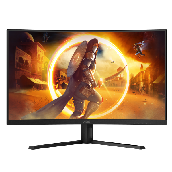 AOC G4 CQ32G4VE Monitor PC 81,3 cm (32") 2560 x 1440 Pixel Quad HD LCD Nero, Grigio