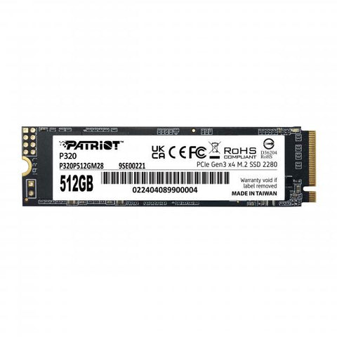 PATRIOT P320 SSD 512GB M.2280 PCI-E R/W 3000/2200MB/S