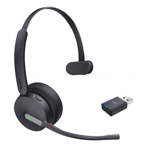 Yealink WH64 Hybrid Mono UC Auricolare Wireless A Padiglione Ufficio Micro-USB Bluetooth Nero