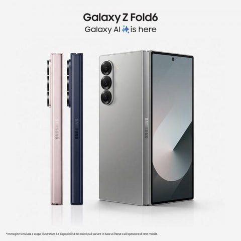 SAMSUNG F956 GALAXY Z FOLD6 5G DUAL SIM 7.6" OCTA CORE 512GB RAM 12GB 5G ITALIA SILVER