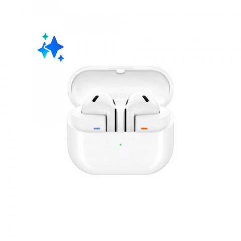 SAMSUNG R530 GALAXY BUDS 3 2024 AURICOLARI OPEN TYPE TRUE WIRELESS CANCELLAZIONE ADATTIVA DEL RUMORE AUDIO HI-FI 360 IMMERSIVO BATTERIA A LUNGA DURATA IMPERMEABILITA' IP57 BIANCO