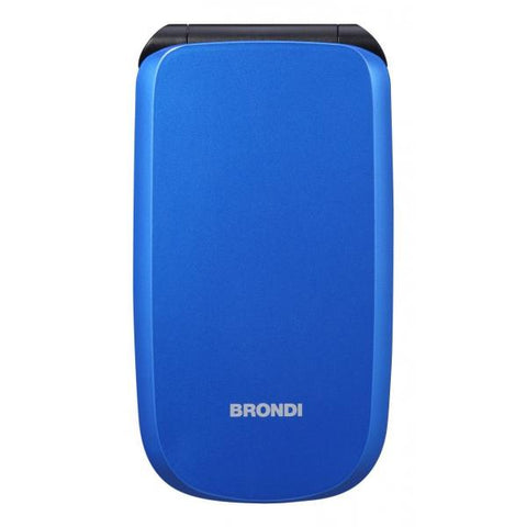 BRONDI RAPTOR DUAL SIM 2.8" CLAMSHELL FLIP ATTIVO AMPIO DISPLAY 3 PULSANTI ACCESSO RAPIDO USB-C ITALIA BLU METAL