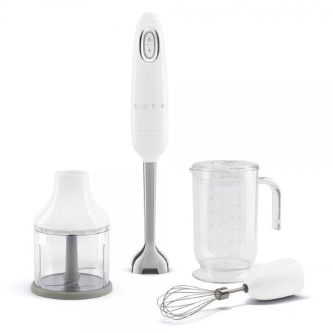 Smeg Frullatore Immersione con Accessori 50's Style Bianco LUCIDO HBF03WHEU