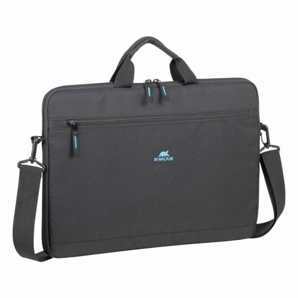 RIVACASE GREMIO BORSA PER NOTEBOOK DA 15.6" TASCA ESTERNA CON TRACOLLA NERO
