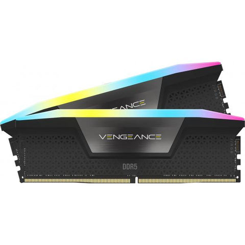 CORSAIR VENGEANCE RGB XMP 16GB KIT 2 x 8GB DDR5 5.200 MHz CL 40 DIMM BLACK