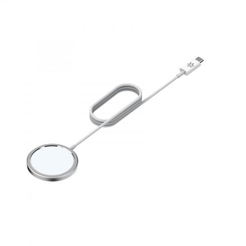 CELLY MAGSAFE CARICABATTERIE WIRELESS/SENZA FILI 15 W CAVO USB-C BIANCO