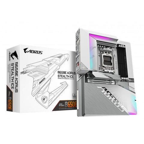 GIGABYTE B650E A STEALTH ICE WI-FI 7 Socket AMD AM5 4 x DDR5