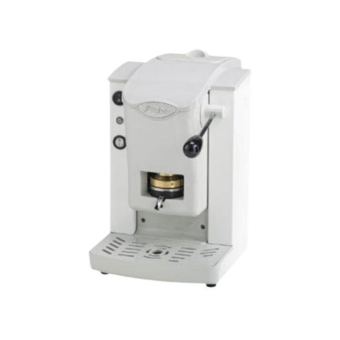 FABER SLOT PLAST MACCHINA DA CAFFE' A CIALDE 44 mm PRESSACIALDA IN OTTONE TELAIO IN METALLO FRONTALE IN POLICARBONATO BIANCO
