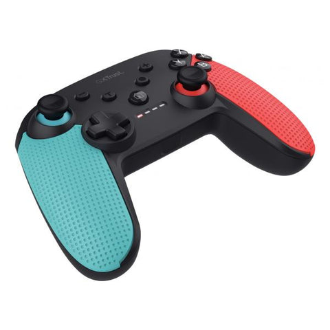 TRUST GXT1246B MUTA NINTENDO SWITCH CONTROLLER WIRELESS RICARICABILE CON COMANDI MOVIMENTO E FEEDBACK A VIBRAZIONE NERO/ROSSO/BLU