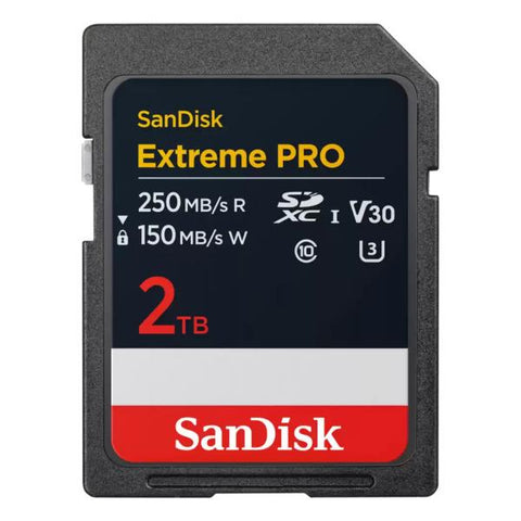 SANDISK EXTREME PRO 2TB SDXC 250MB/S UHS-I V30 CLASS 10