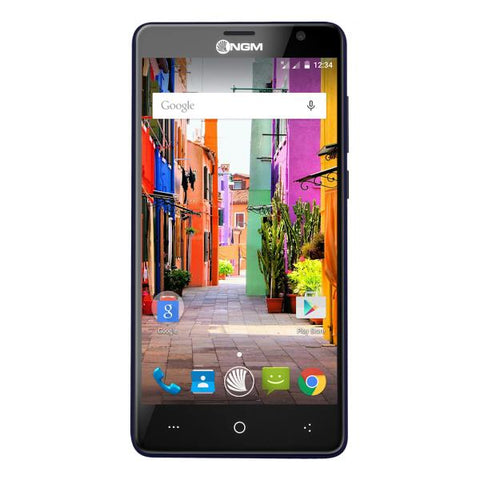 NGM YOU COLOR P550 DUAL SIM 5.5" IPS HD CURVO QUAD CORE 8GB RAM 1GB 4G LTE EXTRA COVER OMAGGIO AGGIUNTIVA TRA 21 COLORI ITALIA DARK BLUE