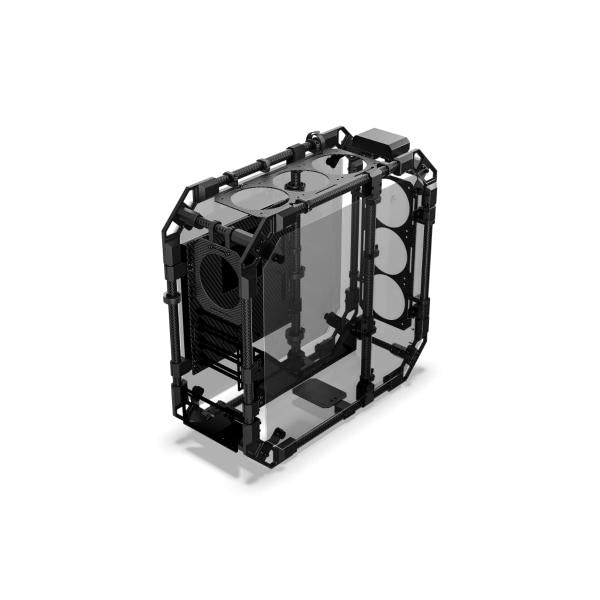 Alphacool Apex Skeleton Full Tower Nero, Carbonio