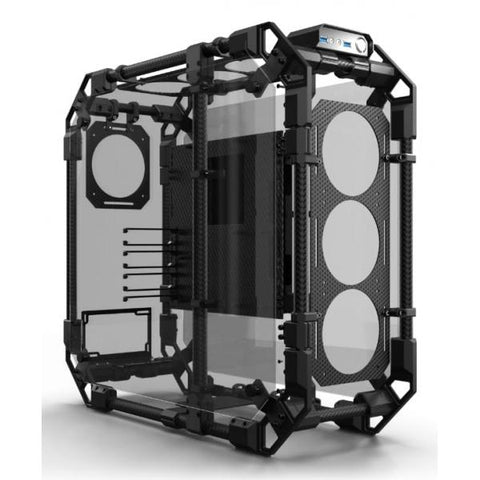 Alphacool Apex Skeleton Torre Completa Nero, Carbonio