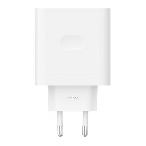 OPPO SUPERVOOC TRAVEL CHARGER CARICABATTERIE DA RETE 45 W USB-A COMPATIBILE CON LA RICARICA SUPERVOOC 45W, 33W, 18W, 10W BIANCO