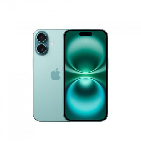 Apple iPhone 16 256GB Verde acqua (Apple iPhone 16 - 5G smartphone - dual SIM /Memoria Interna 256 GB - display OLED - 6.1 - 2556 x 1179 pixel - 2x fotocamere posteriori 48 MP, 12 MP - front camera 1