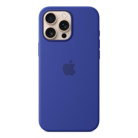 APPLE iPHONE 16 PRO MAX SILICONE CASE COVER MagSafe IN SILICONE ULTRAMARINE BLU