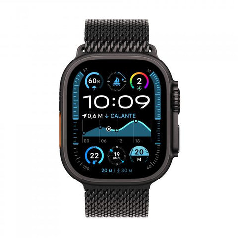 APPLE WATCH ULTRA 2 GPS + CELLULAR 4G 49mm CASSA IN TITANIO NERO CINTURINO LOOP MILANESE TITANIO NERO - M