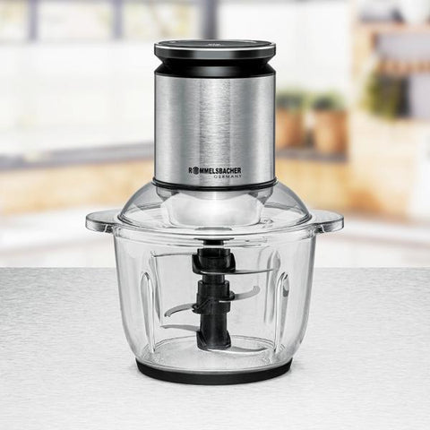 Rommelsbacher MZ 600 tritaverdure elettrico 2 L 600 W Nero, Acciaio inox