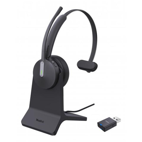 Yealink WH64 Hybird Mono with Charging Stand Teams Auricolare Wireless A Padiglione Ufficio USB tipo-C Bluetooth Base di ricarica Nero