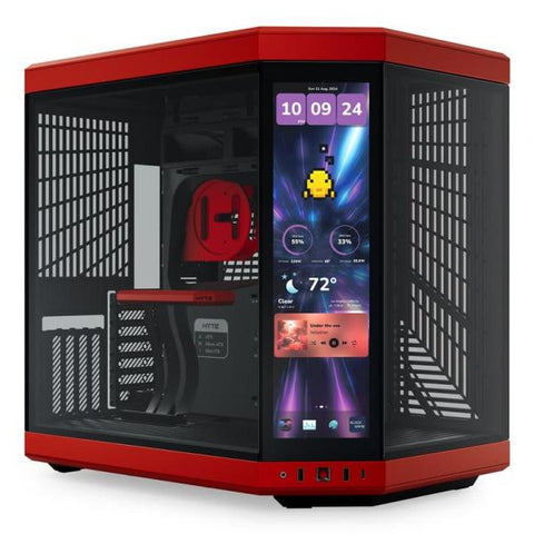 HYTE Y70 Touch Infinite Midi Tower Nero, Colore ciliegia (HYTE Y70 TOUCH INFINITE CASE BLK CHERRY)