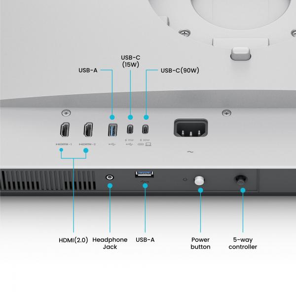MON 27 IPS DEISGNED FOR MAC MM BENQ MA270U 4K UHD USBC HDMI PIVOT