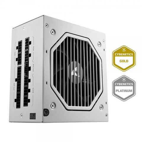 SHARKOON REBEL P20 ALIMENTATORE 1000 W CYBENETICS PLATINUM FULLY-MODULAR ATX 3.1 BIANCO
