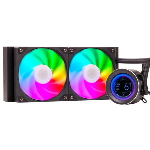 COOLER ITEK "ARCTIC SPHERE LCD 240" 240MM (RAFF. A LIQUIDO) LCD 2.8"+SW, PWM FAN,SKT UNIVERSALE - ITLCASL240