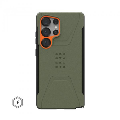 Urban Armor Gear Civilian custodia per cellulare 17,3 cm (6.8") Cover Oliva, Arancione