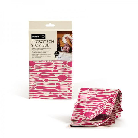 PERFETTO PANNO EN MICROTECH PER STOVIGLIE 50X60 CM COLORI ASSORTITI