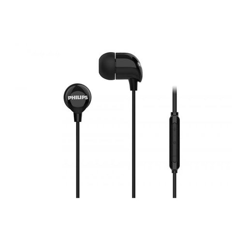 PHILIPS TAE2146BK CUFFIE AURICOLARI IN EAR A FILO CON MICROFONO USB-C CONTROLLO CHIAMATE E VOLUME/MUSICA DRIVER 10MM BASSI PROFONDI NERO