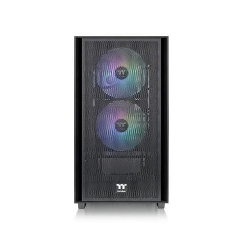 THERMALTAKE VERSA H16 TG ARGB MICRO TOWER FONTALE A RETE PANNELLO LATERALE IN VETRO TEMPERATO 3 VENTOLE ARGB 120mm BLACK