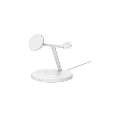 Belkin WIZ032MYWH Caricabatterie per dispositivi mobili Universale Bianco Carica wireless Interno (BOOSTCHARGE PRO 3-IN-1 15W WLESS WHT)