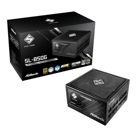 Asrock SL-850G Steel Legend alimentatore per computer 850 W 20+4 pin ATX ATX Nero