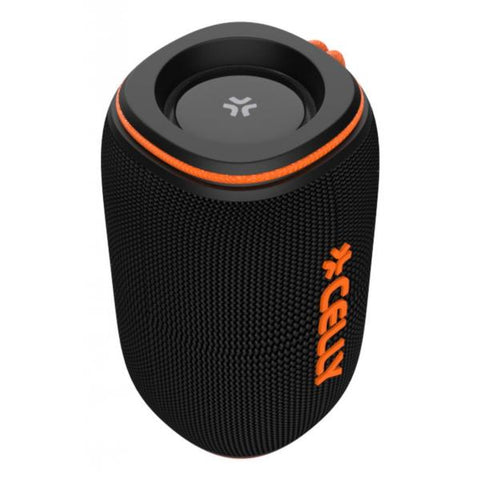 CELLY AURA 10 ALTAVOZ INALÁMBRICO 10 W CONTROLLO DELLE CHIAMATE E DEL VOLUME/MUSICA LUCI RGB FINO A 7 ORE DI RIPRODUZIONE NERO ARANCIONE