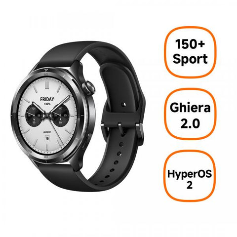 XIAOMI WATCH S4 SMARTWATCH CORONA ROTANTE GHIERA INTERCAMBIABILE SCHERMO AMOLED DA 1.43" FINO A 15 GIORNI DI AUTONOMIA MONITORAGGIO SALUTE HyperOS 2.0 150+ MODALITA' SPORTIVE