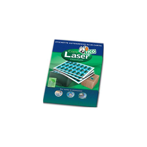 TICO COPY LASER PREMIUM CONF 4400 ETICHETTE ADESIVE 47,5X25,5 mm BIANCO OPACO