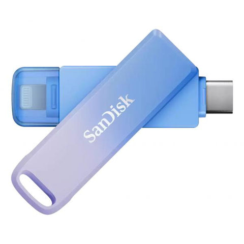 SanDisk Creator Phone Drive unità flash USB 128 GB USB Type-C / Lightning 3.2 Gen 1 (3.1 Gen 1) Blu, Lillà