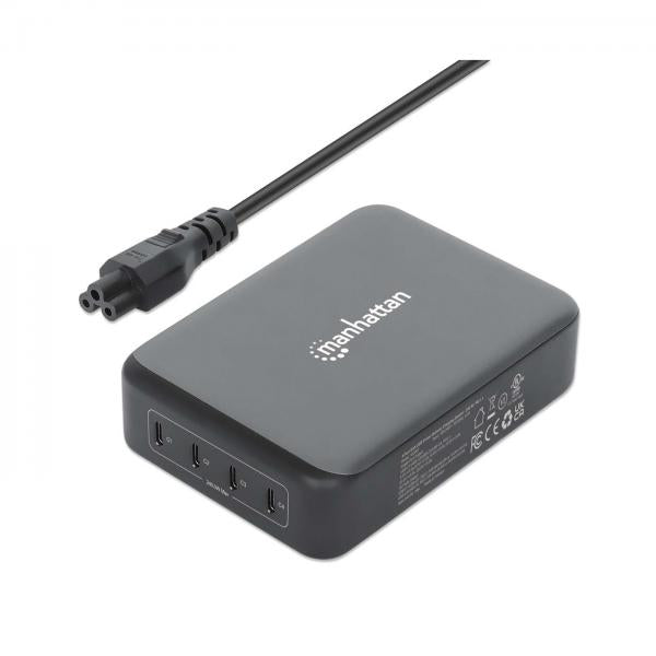 Manhattan 102667 Caricabatterie per dispositivi mobili Telefono cellulare, Computer portatile, Console portatile, Smartphone, Tablet Nero AC Ricarica rapida Interno (Hdmi Cable With Ethernet, - 4K@30