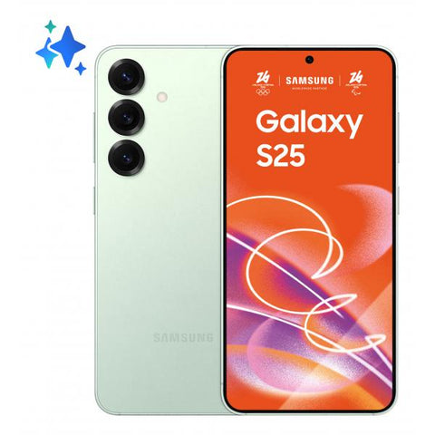 Samsung Galaxy S25 Smartphone AI, Display 6.2'' FHD+ Dynamic AMOLED 2X, Fotocamera 50MP, RAM 12GB, 256GB, 4.000 mAh, Mint