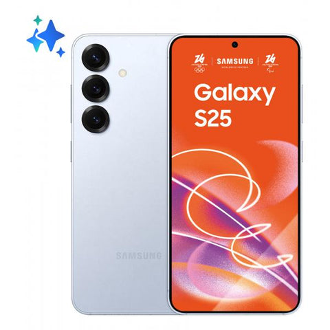Samsung Galaxy S25 Smartphone AI, Display 6.2'' FHD+ Dynamic AMOLED 2X, Fotocamera 50MP, RAM 12GB, 512GB, 4.000 mAh, Icyblue