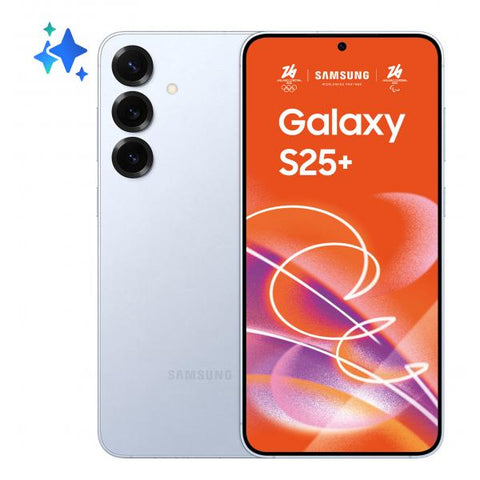 Samsung Galaxy S25+ Smartphone AI, Display 6.7'' QHD+ Dynamic AMOLED 2X, Fotocamera 50MP, RAM 12GB, 512GB, 4.900 mAh, Icyblue