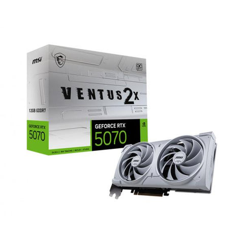 MSI GeForce RTX5070 VENTUS 2X OC White NVIDIA GeForce RTX 5070 12 GB GDDR7