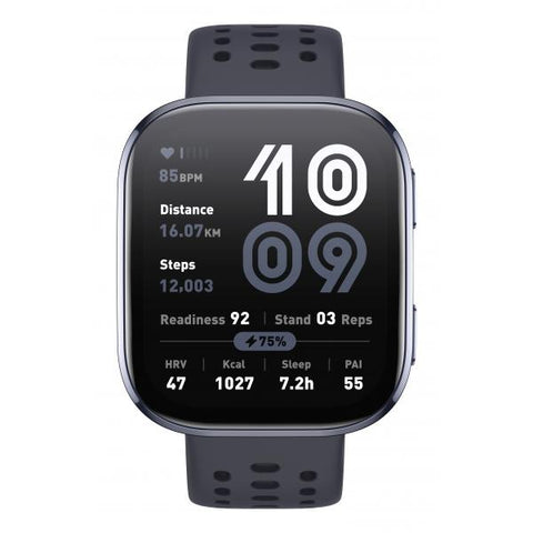 Amazfit Bip 6 Black 5 cm (1.97") AMOLED Digitale 390 x 450 Pixel Touch screen Nero GPS (satellitare)