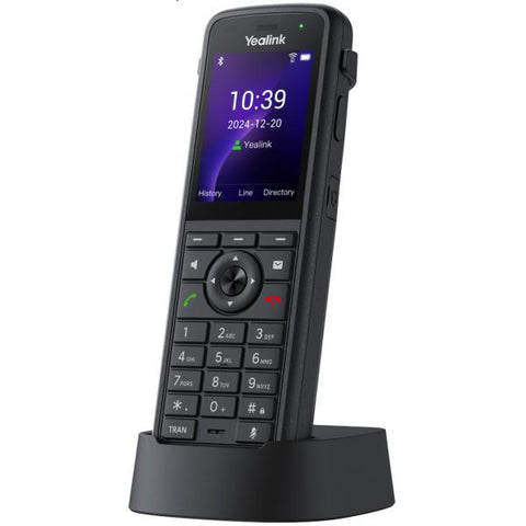 Yealink AX86R, IP-Mobiltelefon, Schwarz, Kabelloses Mobilteil, Antibakteriell, Chemikalienbest?ndig, Fallbest?ndig, Im Band, Au?erhalb des Bandes, SIP-Info, 1000 Eintragungen