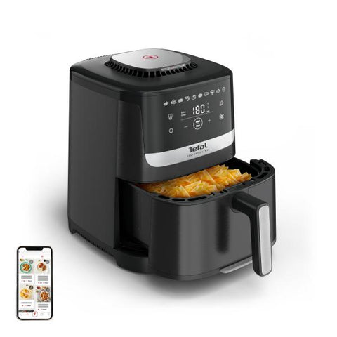 Tefal Easy Fry Silence EY5528E0 Heiluftfritteuse 5 l XL schwarz/Edelstahl
