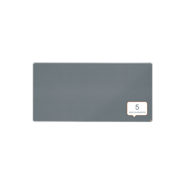 Nobo 1915200 bacheca per annunci Bacheca fissa Grigio Feltro (Nobo 1915200 Premium Plus Grey Felt Notice Board 2400x1200mm)