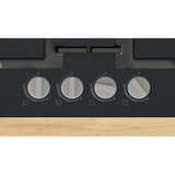 BOSCH PNP6B6K40 PIANO COTTURA A GAS 4 FUOCHI 60CM PIANO IN VETROTEMPERATO NERO